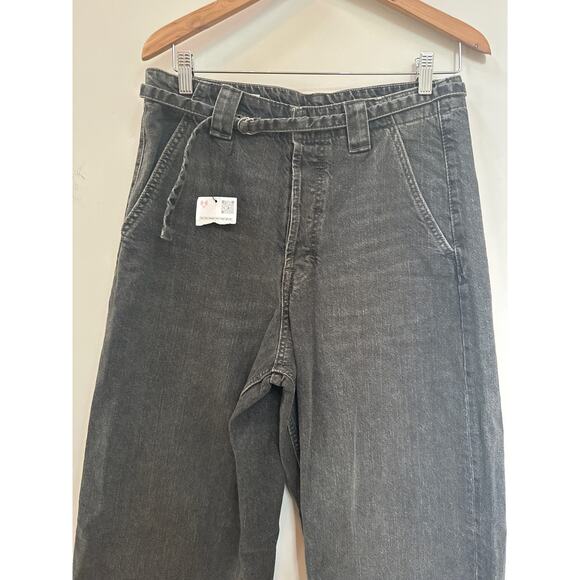 Zara Black Straight Leg Jeans High-Rise - Picture 2 of 5